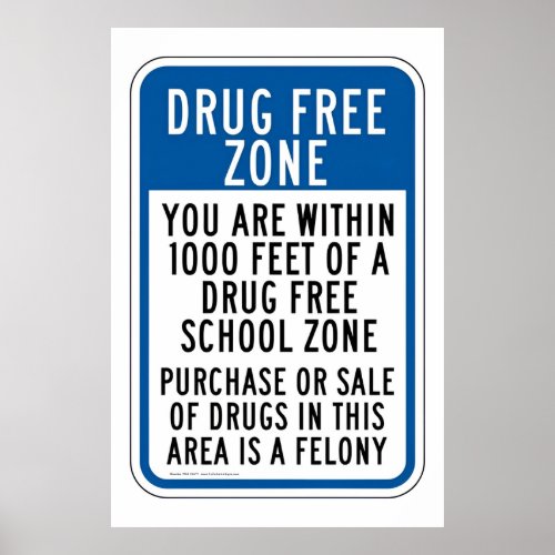 Drug_Free School Zone Poster