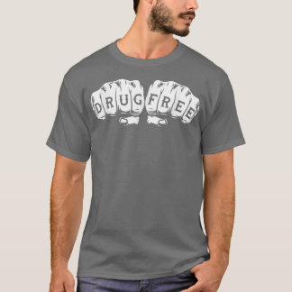 Drug FreeSober Sobriety Anniversary AA NA  T-Shirt