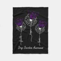 Drug Overdose Awareness Faith Hope Love Dandelion 