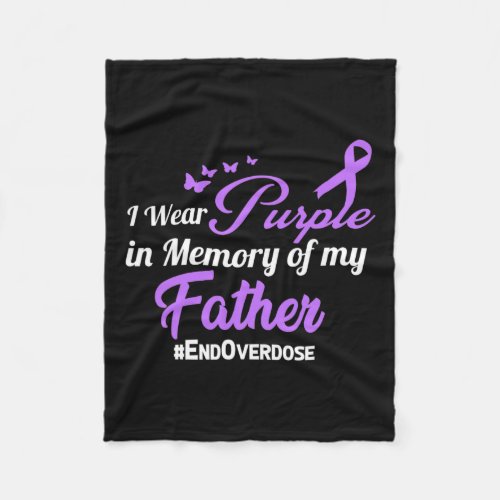 Drug Overdose Awareness Memory  Fleece Blanket