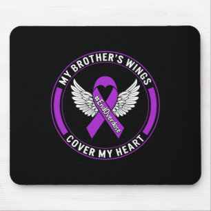 Drug Overdose Awareness My Brother's Wings Cover M Mouse Pad