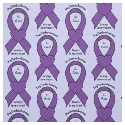 Drug Overdose Awareness Name Customizable Fabric
