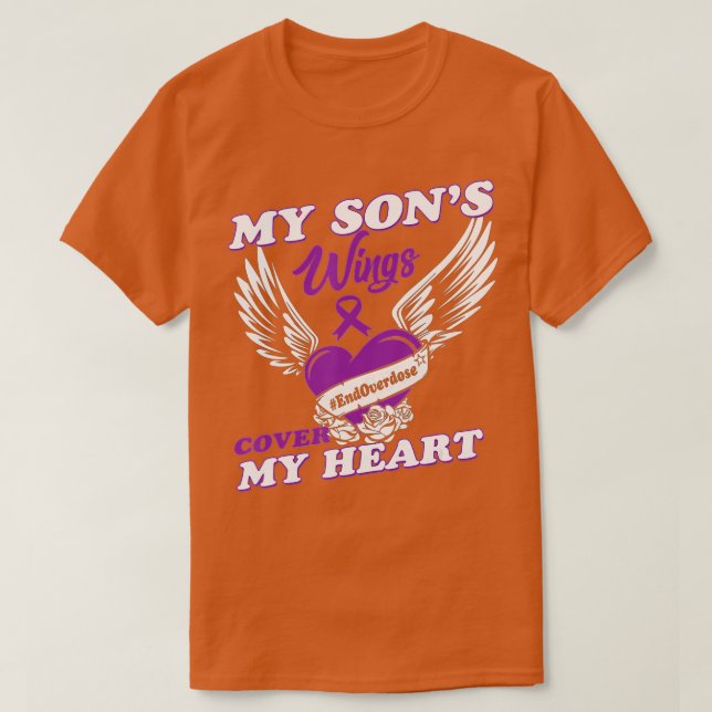Drug Overdose Awareness  Purple Ribbon gifts  T-Shirt (Design Front)