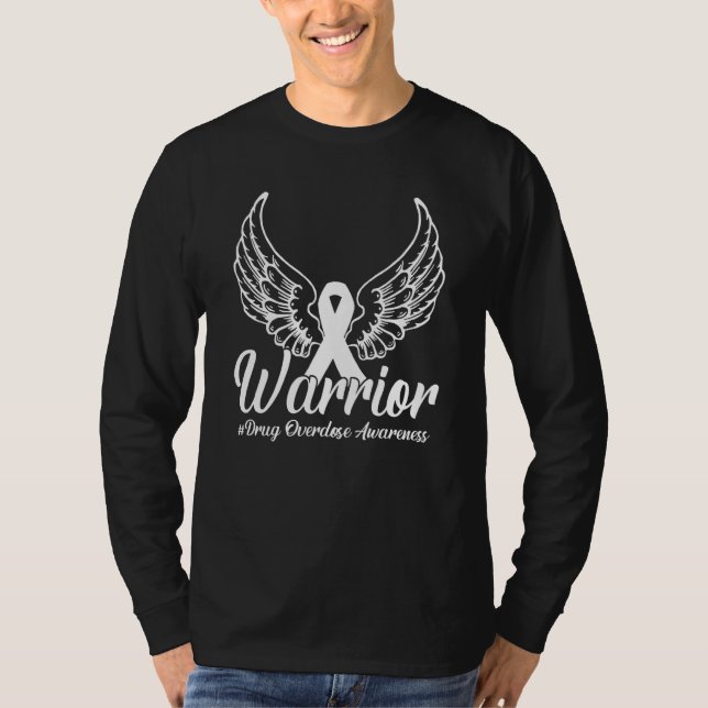 Drug Overdose Awareness Purple Wing T-Shirt (Front)