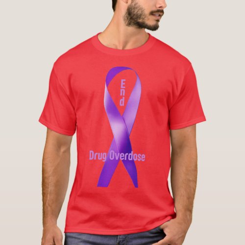 Drug Overdose Awareness Ribbon T_Shirt