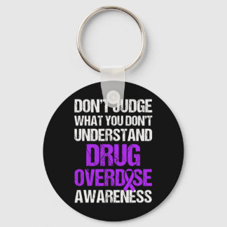 Drug Overdose Awareness Warrior Survivor 4  Keychain