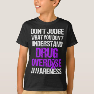 Drug Overdose Awareness Warrior Survivor 4 T-Shirt