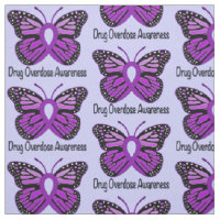 Drug Overdose Butterfly Awareness Ribbon