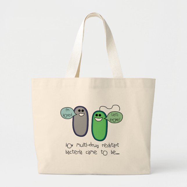 Drug Resistance Large Tote Bag (Front)