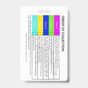 Drug Testing Order Of Collection Vertical Badge
