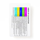 Drug Testing Order Of Collection Vertical Badge