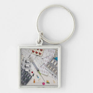 Drugs used in the treatment of medical keychain