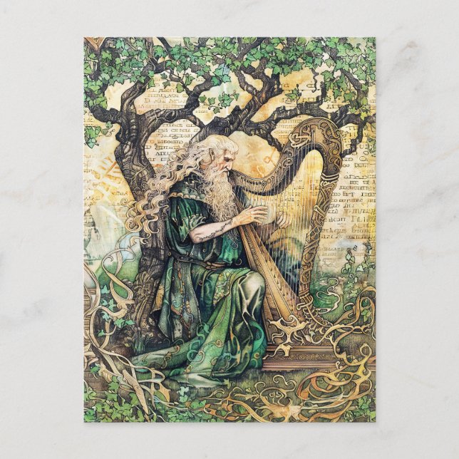 Druid  Celtic Wise Priest of Nature Postcard (Front)
