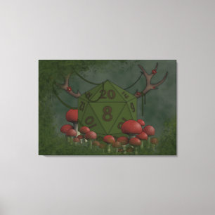 Druid D20 Canvas Print