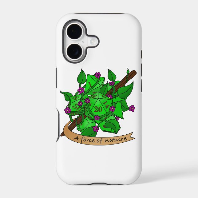 Druid Dice Design Iphone Case (Back)