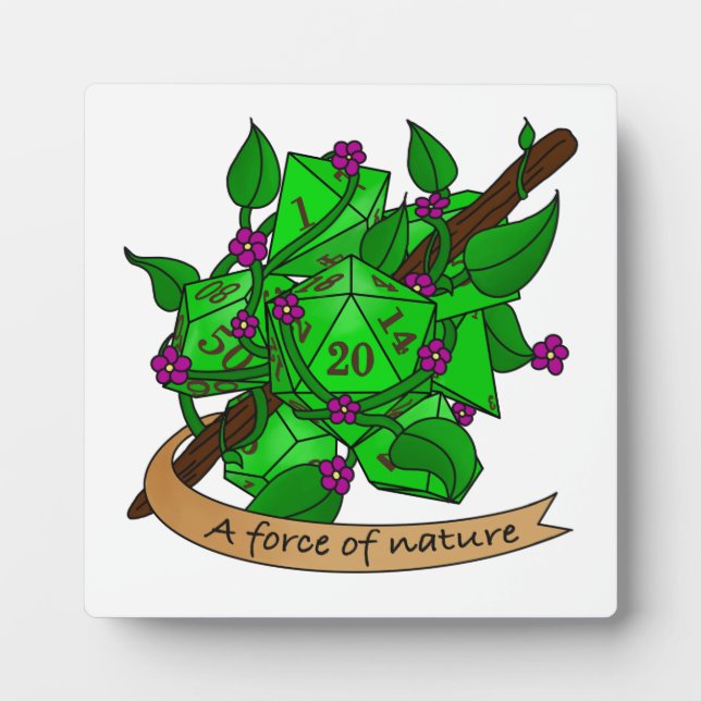 Druid Dice Design Plaque (Front)
