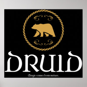 Druid Druids Magic Tabletop RPG Addict Poster