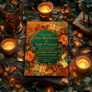 Druid-Inspired Autumn Elegance Celtic Wedding Invitation