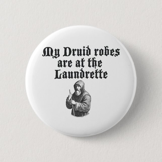 Druid Robes Pinback Button (Front)