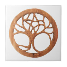 Druid Tree with Hidden Celtic Pentacle