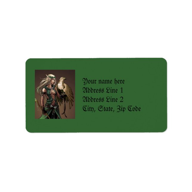 Druidic Address Lable Label (Front)