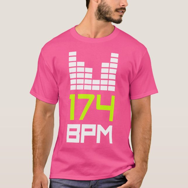 Drum And Bass 174 Bpm Dnb Music Liquid Jungle Edm T-Shirt (Front)