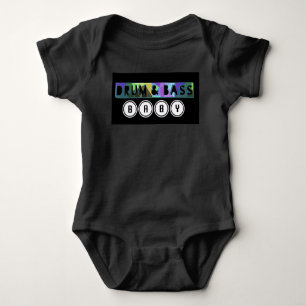 Drum and Bass Baby one-piece EDM music D.J. Deejay Baby Bodysuit