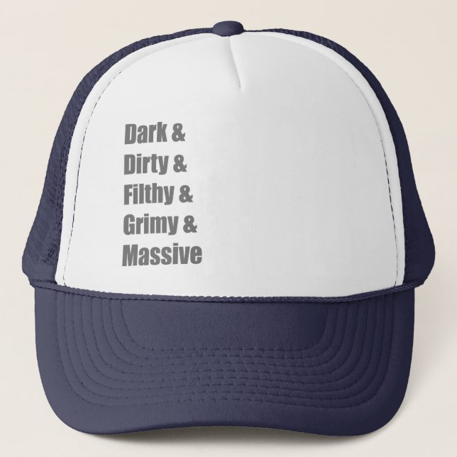 Drum and Bass DnB Electro Dub step Dubstep Grime Trucker Hat (Front)