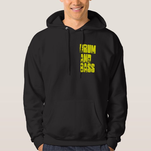 drum, and, bass hoodie (Front)