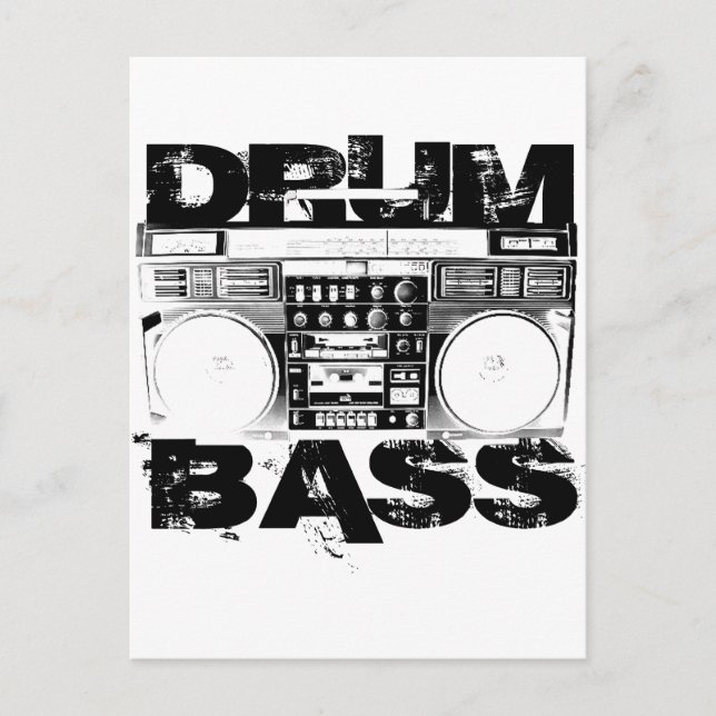 Drum and Bass Postcard (Front)