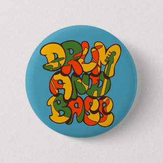 drum and bass reggae color - logo, graffiti, sign button