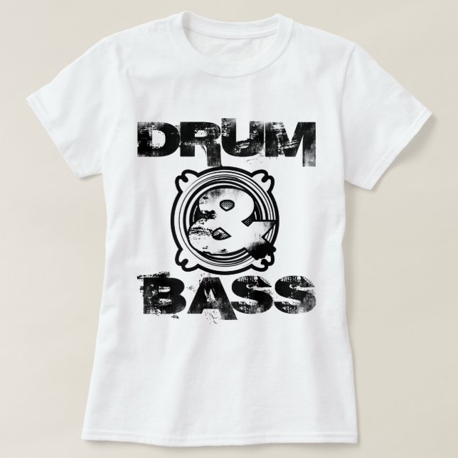 Drum and Bass Subwoofer T-Shirt (Design Front)