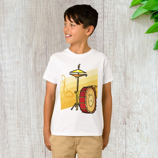 Drum and Cymbal Music Percussion Art T-Shirt (Creator Uploaded)