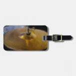 DRUM AND CYMBOL LUGGAGE TAG
