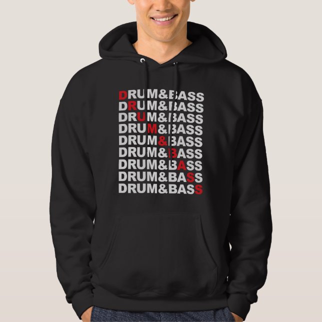 Drum & Bass Square Hoodie (Front)