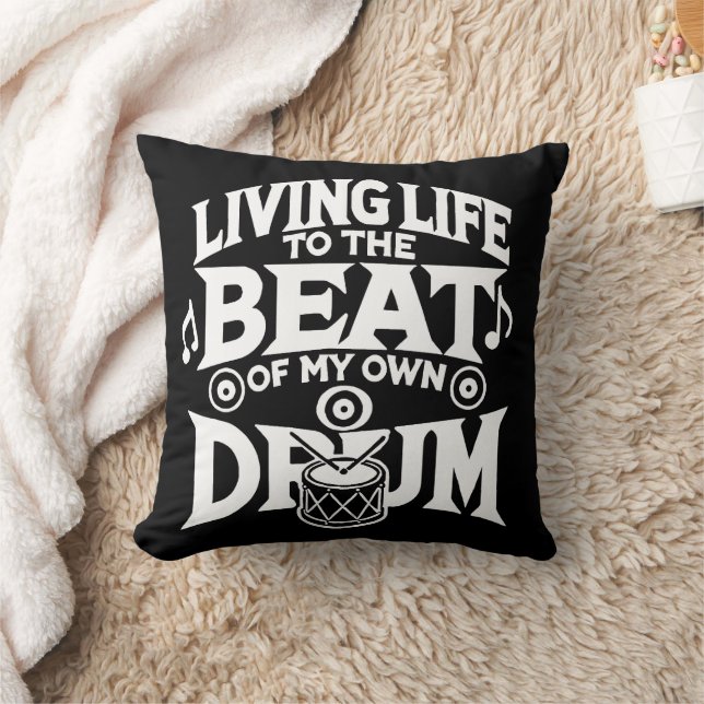 Drum Beat Throw Pillow (Blanket)