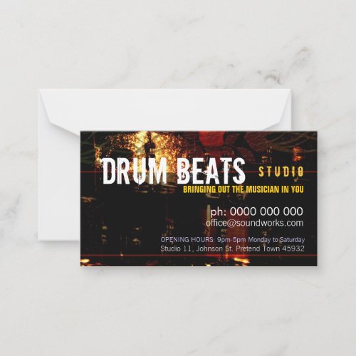 Drum Beats Music Business card