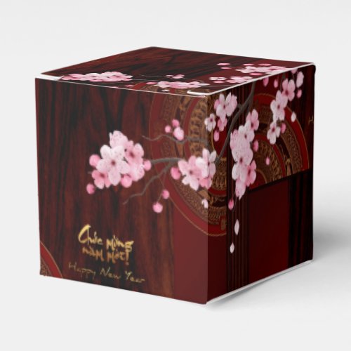 Drum Blossom Tet Hoa Anh Dao Vietnamese New Year C Favor Boxes