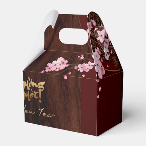 Drum Blossom Tet Hoa Anh Dao Vietnamese New Year G Favor Boxes