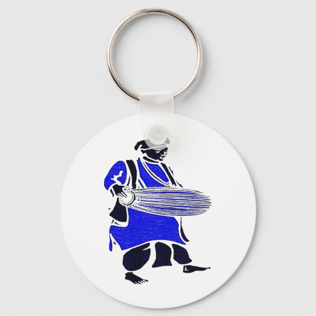 DRUM BLUE KEYCHAIN (Front)