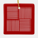 Drum Crosshatch Red