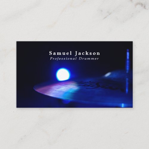 Drum Cymbal Professional Musician Business Card