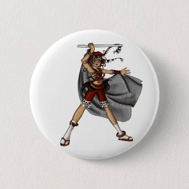 Drum Dance Pinback Button (Front)