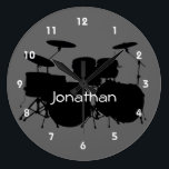 Drum Design Wall Clock<br><div class="desc">Drum Design Wall Clock</div>
