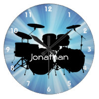 Drum Design Wall Clock