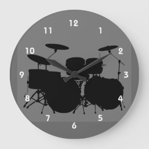 Drum Design Wall Clock