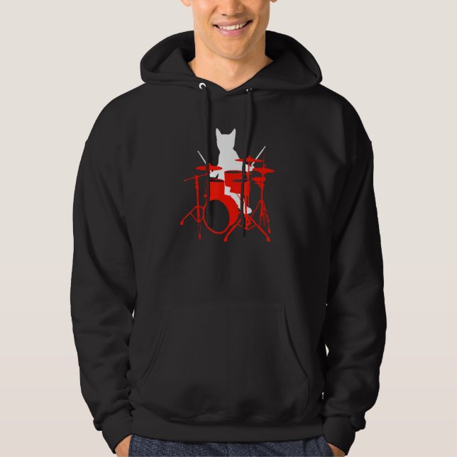 Drum Drummer Drum Music Hoodie (Front)