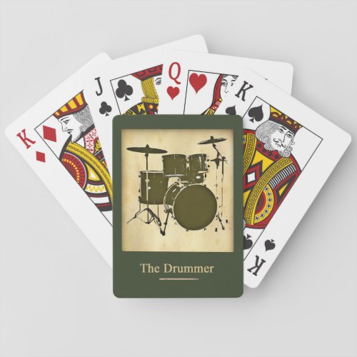drum  drums poker cards