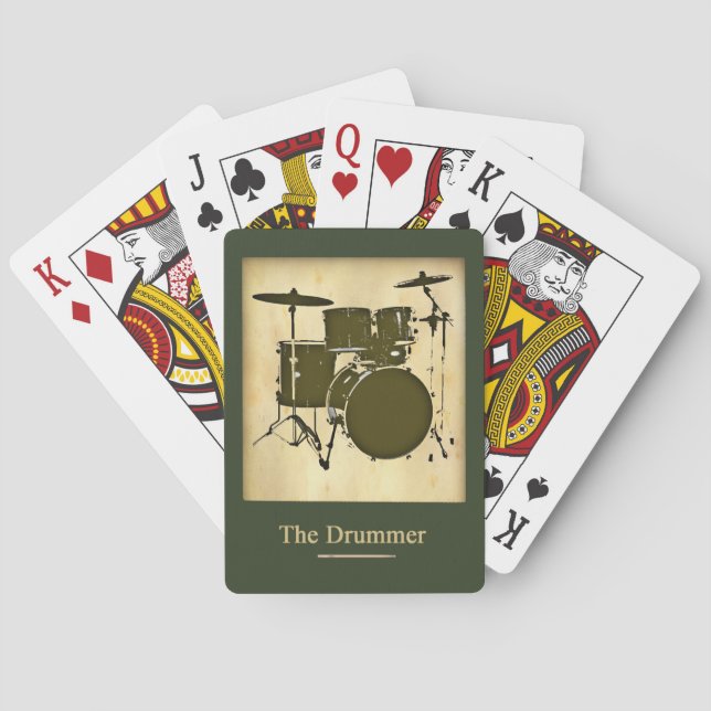drum / drums poker cards (Back)
