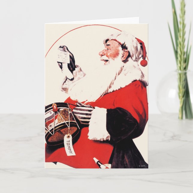 Drum for Tommy Holiday Card (Front)